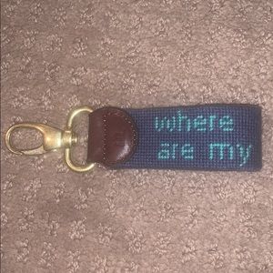 Needlepoint key fob